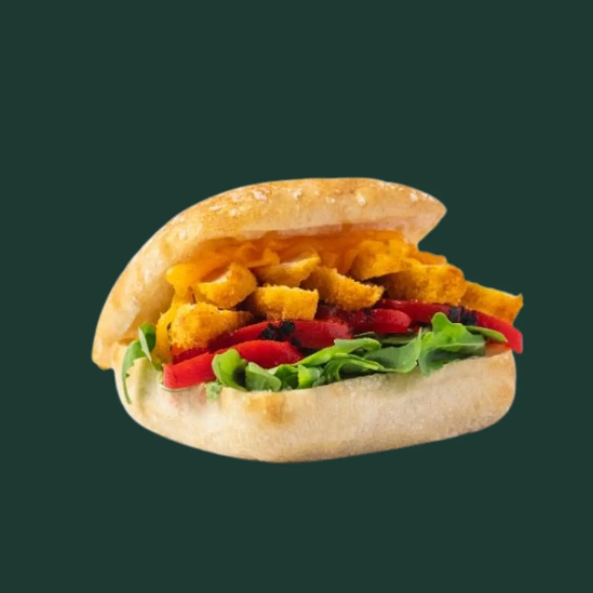 Chicken schnitzel sandwich