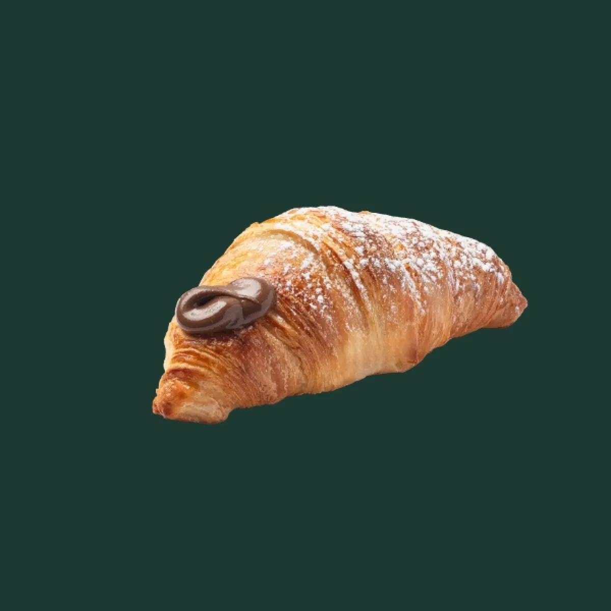 Croissant umplut cu ciocolată