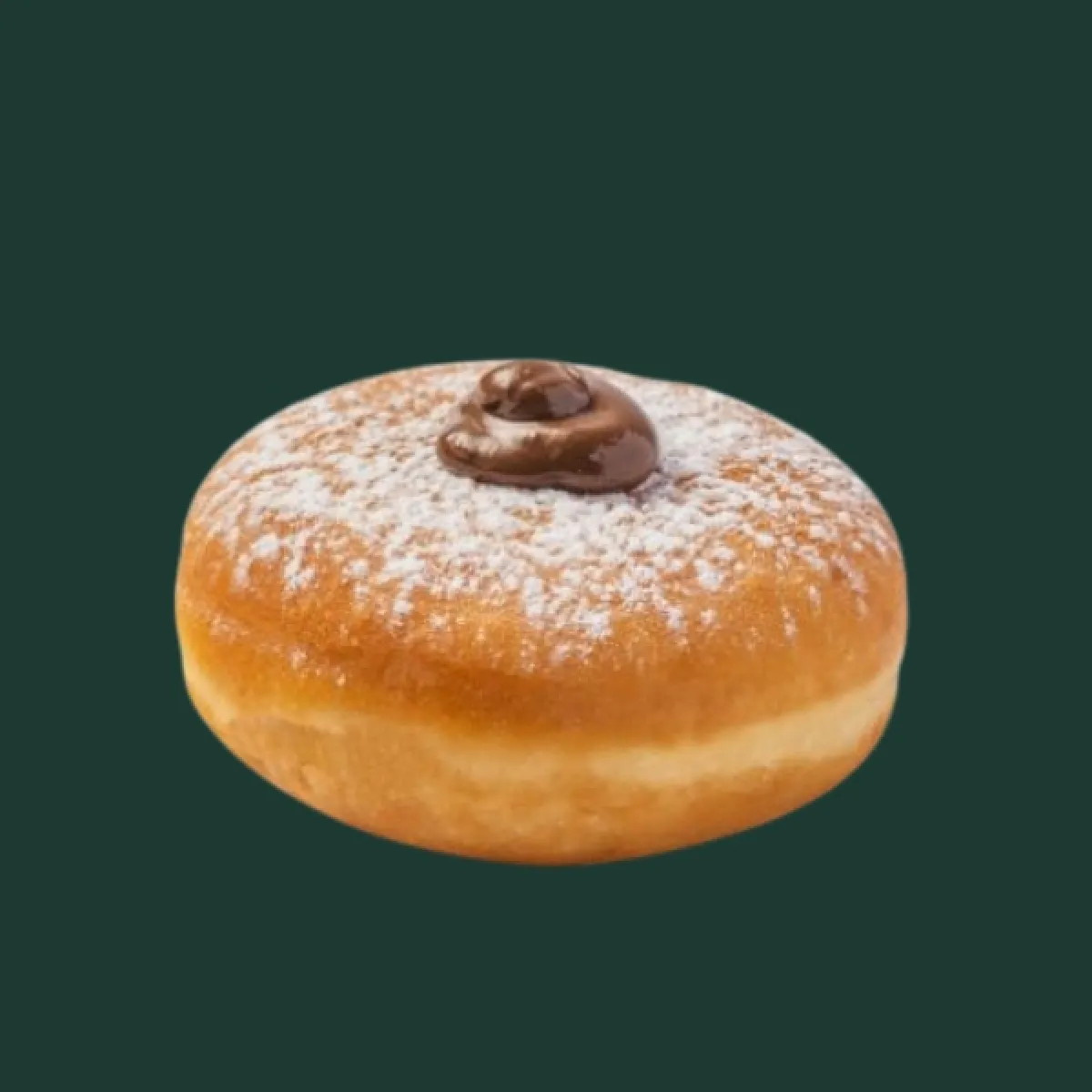 Donut with hazelnut and cocoa cream