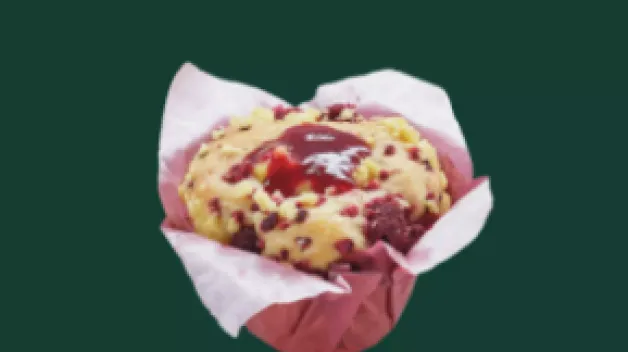 Vegan Lemon Raspberry Muffin